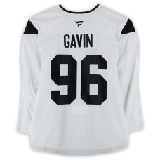 Тренировочный джерси Will Gavin Utah Mammoth Fanatics Authentic White from the 2024-25 NHL Season Тренировочный джерси Will Gavin Utah Mammoth Fanatics Authentic White from the 2024-25 NHL Season