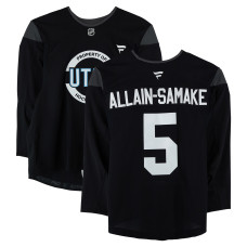 Тренировочный джерси Anthony Allain-Samaké Utah Mammoth Fanatics Authentic Black from the 2024-25 NHL Season Тренировочный джерси Anthony Allain-Samaké Utah Mammoth Fanatics Authentic Black from the 2024-25 NHL Season