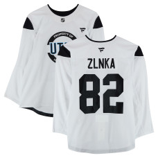 Тренировочный джерси Adam Žlnka Utah Mammoth Fanatics Authentic White from the 2024-25 NHL Season Тренировочный джерси Adam Žlnka Utah Mammoth Fanatics Authentic White from the 2024-25 NHL Season