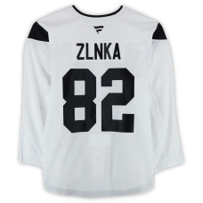 Тренировочный джерси Adam Žlnka Utah Mammoth Fanatics Authentic White from the 2024-25 NHL Season Тренировочный джерси Adam Žlnka Utah Mammoth Fanatics Authentic White from the 2024-25 NHL Season