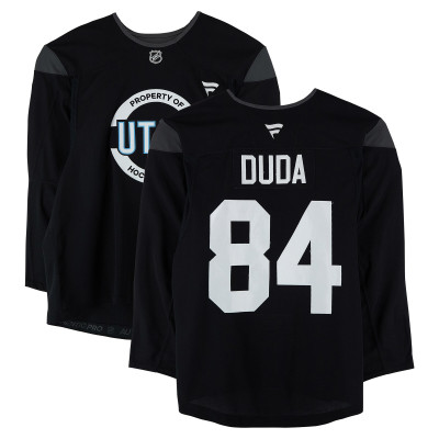 Тренировочный джерси Artyom Duda Utah Mammoth Fanatics Authentic Black from the 2024-25 NHL Season