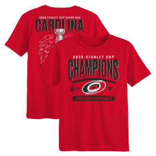 Футболка Preschool Carolina Hurricanes Fanatics Red 2026 Stanley Cup Champions Signature Roster