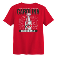 Футболка Preschool Carolina Hurricanes Fanatics Red 2026 Stanley Cup Champions Signature Roster