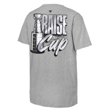 Подростковая Carolina Hurricanes Fanatics Heather Gray 2026 Stanley Cup Champions Authentic Locker Room T-Shirt Подростковая Carolina Hurricanes Fanatics Heather Gray 2026 Stanley Cup Champions Authentic Locker Room T-Shirt
