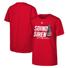 Подростковая Carolina Hurricanes Fanatics Red 2026 Stanley Cup Champions Parade T-Shirt
