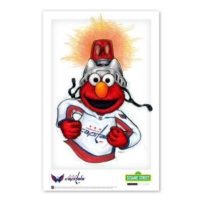 Постер Washington Capitals Elmo 11 x 17 Sesame Street