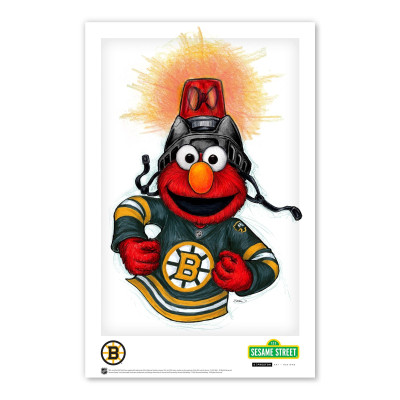 Постер Boston Bruins Elmo 11 x 17 Sesame Street