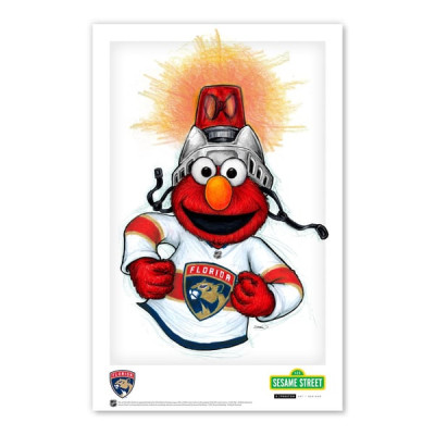 Постер Florida Panthers Elmo 11" x 17" Sesame Street