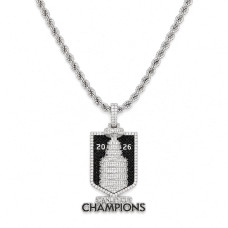 Carolina Hurricanes GLD 2026 Stanley Cup Champions Locker Room Pendant & Rope Chain