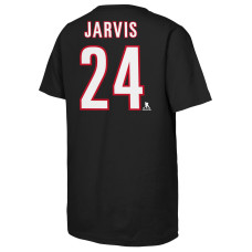 Подростковая Carolina Hurricanes Seth Jarvis Outerstuff Black 2026 Stanley Cup Champions Name & Number T-Shirt Подростковая Carolina Hurricanes Seth Jarvis Outerstuff Black 2026 Stanley Cup Champions Name & Number T-Shirt