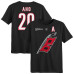 Футболка Preschool Carolina Hurricanes Sebastian Aho Outerstuff Black 2026 Stanley Cup Champions Name & Number