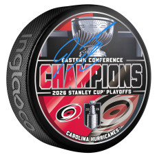 Шайба Jaccob Slavin Carolina Hurricanes Autographed Fanatics Authentic 2026 Eastern Conference Champions Шайба Jaccob Slavin Carolina Hurricanes Autographed Fanatics Authentic 2026 Eastern Conference Champions