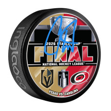 Шайба Carter Hart Vegas Golden Knights Autographed Fanatics Authentic 2026 Stanley Cup Final Dueling Matchup Шайба Carter Hart Vegas Golden Knights Autographed Fanatics Authentic 2026 Stanley Cup Final Dueling Matchup