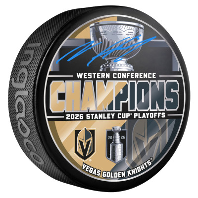 Шайба Noah Hanifin Vegas Golden Knights Autographed Fanatics Authentic 2026 Western Conference Champions