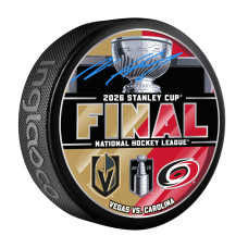 Шайба Noah Hanifin Vegas Golden Knights Autographed Fanatics Authentic 2026 Stanley Cup Final Dueling Matchup Шайба Noah Hanifin Vegas Golden Knights Autographed Fanatics Authentic 2026 Stanley Cup Final Dueling Matchup