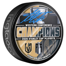 Шайба Adin Hill Vegas Golden Knights Autographed Fanatics Authentic 2026 Western Conference Champions