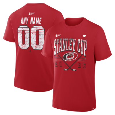 Именная футболка Carolina Hurricanes Red 2026 Stanley Cup Final Name & Number
