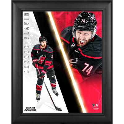 Коллаж Jaccob Slavin Carolina Hurricanes Fanatics Authentic Framed 13 x 16 Radiance