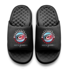 Unisex Carolina Hurricanes ISlide Black 2026 NHL Eastern Conference Champions Motive Slide Sandals