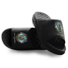 Unisex Vegas Golden Knights ISlide Black 2026 NHL Western Conference Champions Motive Slide Sandals