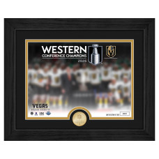 Монета Vegas Golden Knights Highland Mint 2026 NHL Western Conference Champions 13 x 16 Framed Celebration Photo with Bronze