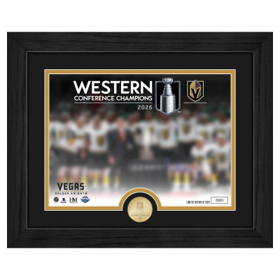 Монета Vegas Golden Knights Highland Mint 2026 NHL Western Conference Champions 13 x 16 Framed Celebration Photo with Bronze