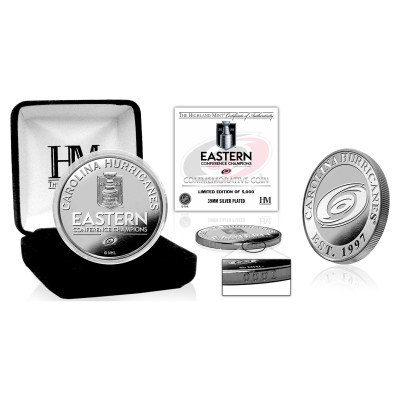 Монета Carolina Hurricanes Highland Mint 2026 NHL Eastern Conference Champions Silver Commemorative