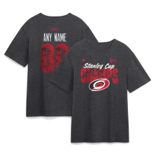Именная футболка Carolina Hurricanes Charcoal 2026 Stanley Cup Champions Tri-Blend