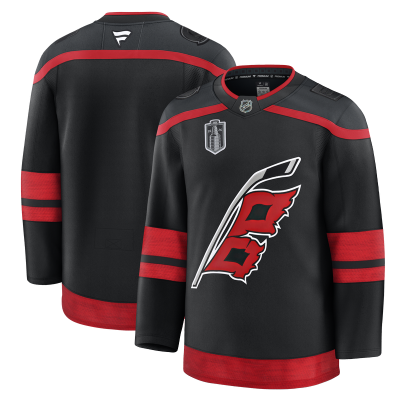 Джерси Carolina Hurricanes Fanatics Black 2026 Stanley Cup Final Home Premium Patch