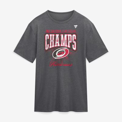 Футболка Carolina Hurricanes Charcoal 2026 NHL Eastern Conference Champions Vintage Tri-Blend