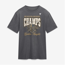 Футболка Vegas Golden Knights Charcoal 2026 NHL Western Conference Champions Vintage Tri-Blend