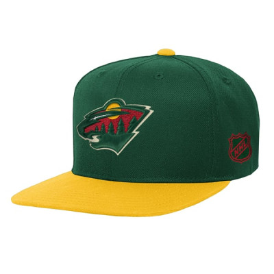 Детская бейсболка Minnesota Wild Mitchell & Ness Green/Gold Legendary