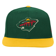 Детская бейсболка Minnesota Wild Mitchell & Ness Green/Gold Legendary Детская бейсболка Minnesota Wild Mitchell & Ness Green/Gold Legendary