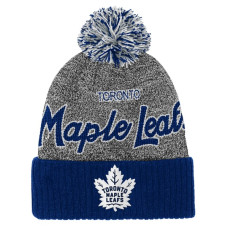 Детская шапка с помпоном Toronto Maple Leafs Mitchell & Ness Mascot Cuffed - Blue/Gray