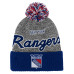 Детская шапка с помпоном New York Rangers Mitchell & Ness Blue/Gray Mascot Cuffed Детская шапка с помпоном New York Rangers Mitchell & Ness Blue/Gray Mascot Cuffed