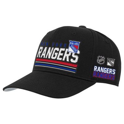 Детская бейсболка New York Rangers Mitchell & Ness Black Triple Play Pro Pinch