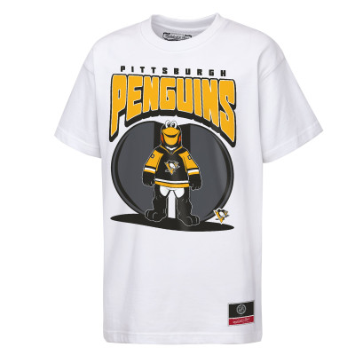 Детская футболка Pittsburgh Penguins Mitchell & Ness White Mascot Mania