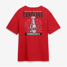 Футболка Carolina Hurricanes Fanatics Red 2026 Stanley Cup Champions Big & Tall Signature Roster