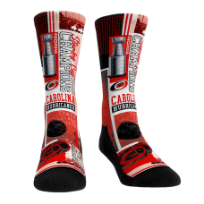 Носки Unisex Carolina Hurricanes Rock Em Red 2026 Stanley Cup Champions Montage Crew