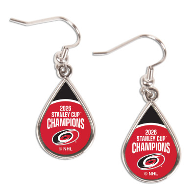 Серьги Carolina Hurricanes WinCraft 2026 Stanley Cup Champions Tear Drop