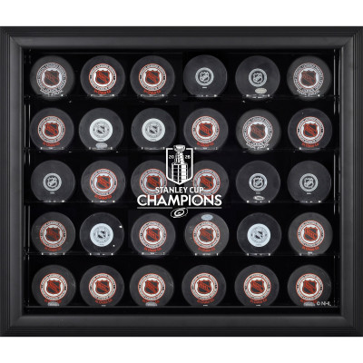 Шайба Carolina Hurricanes Fanatics Authentic 2026 Stanley Cup Champions Black Framed 30- Logo Display Case