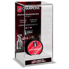 Бокс для шайбы Carolina Hurricanes Fanatics Authentic 2026 Stanley Cup Champions