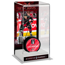 Бокс для шайбы Seth Jarvis Carolina Hurricanes Fanatics Authentic 2026 Stanley Cup Champions