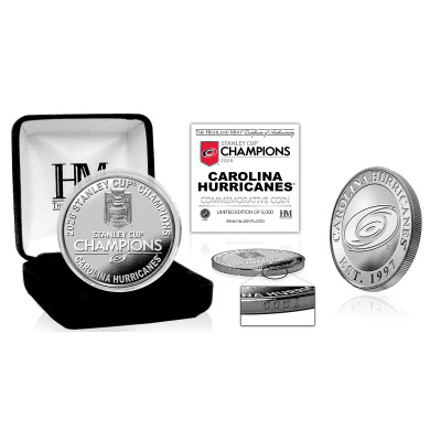 Монета Carolina Hurricanes Highland Mint 2026 Stanley Cup Champions Limited Edition Silver-Plated