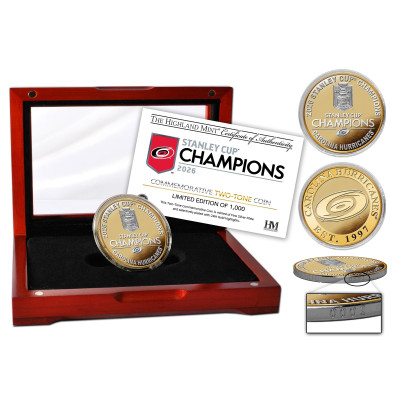 Монета Carolina Hurricanes Highland Mint 2026 Stanley Cup Champions Limited Edition Two-Tone