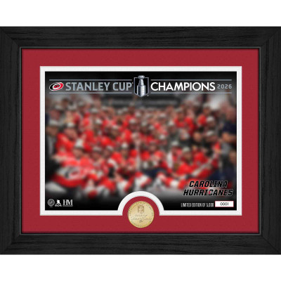 Монета Carolina Hurricanes Highland Mint 2026 Stanley Cup Champions 13 x 16 Bronze Celebration Photo Mint