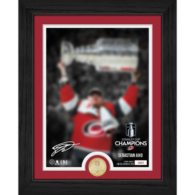 Монета Carolina Hurricanes Sebastian Aho Highland Mint 2026 Stanley Cup Champions Limited Edition Bronze