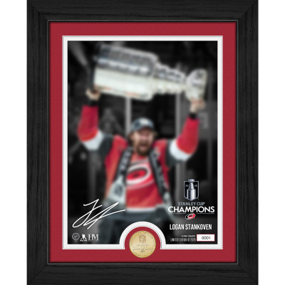 Монета Carolina Hurricanes Logan Stankoven Highland Mint 2026 Stanley Cup Champions Limited Edition Bronze