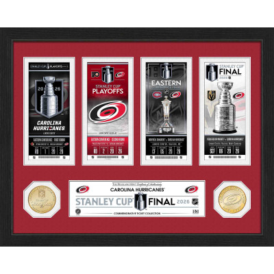Монета Carolina Hurricanes Highland Mint 2026 Stanley Cup Champions Limited Edition Road to the Stanley Cup Bronze Ticket Collection