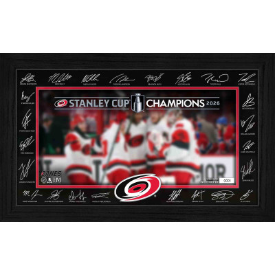 Carolina Hurricanes Highland Mint 2026 Stanley Cup Champions 12 x 20 Limited Edition Celebration Signature Frame